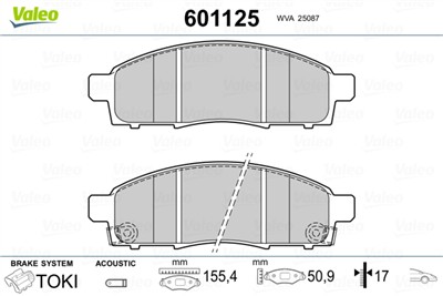 VALEO 601125 EAN: 3276426011259.