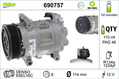 VALEO 690757 EAN: 3276426907576.