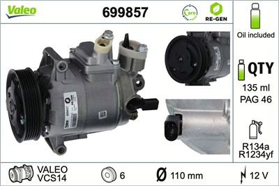 VALEO 699857 EAN: 3276426998574.