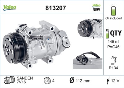 VALEO 813207 EAN: 3276428132075.