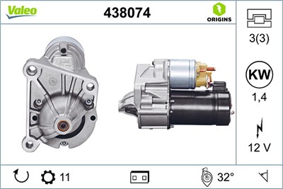 VALEO 438074 EAN: 3276424380746.