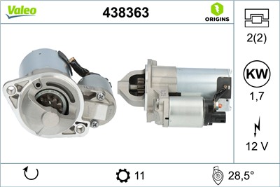 VALEO 438363 EAN: 3276424383631.