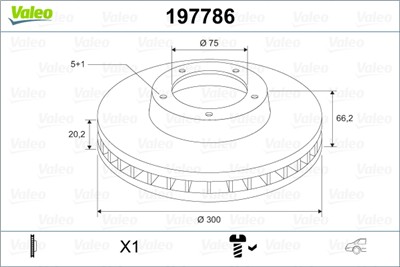VALEO 197786 Číslo výrobce: D 1515. EAN: 3276421977864.