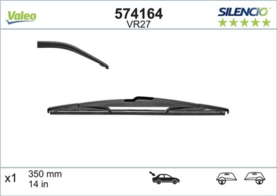 VALEO 574164 Číslo výrobce: VR27. EAN: 3276425741645.
