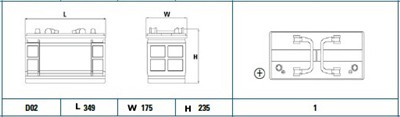 EXIDE EG1101 Číslo výrobce: 610048068. EAN: 3661024035385.