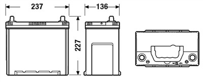 EXIDE EA456 Číslo výrobce: 54523GUG. EAN: 3661024034128.