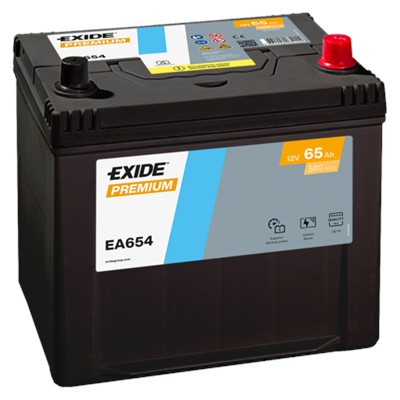 EXIDE EA654 Číslo výrobce: 70D23L. EAN: 3661024034142.