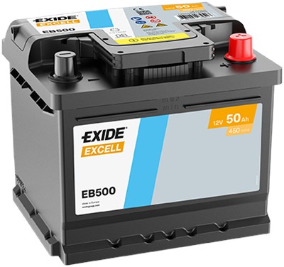 EXIDE EB500 Číslo výrobce: 55010GUG. EAN: 3661024034517.