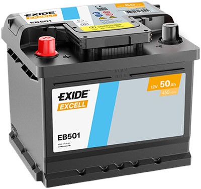 EXIDE EB501 Číslo výrobce: 54464GUG. EAN: 3661024034524.
