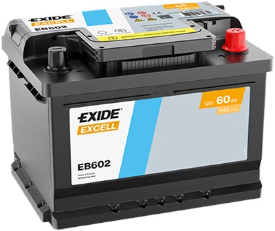 EXIDE EB602 Číslo výrobce: 56077GUG. EAN: 3661024034630.