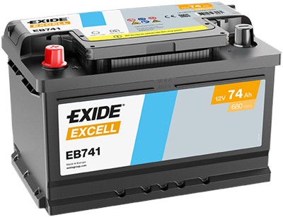EXIDE EB741 Číslo výrobce: 57219GUG. EAN: 3661024034562.