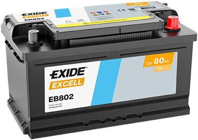 EXIDE EB802 Číslo výrobce: 58035GUG. EAN: 3661024034654.