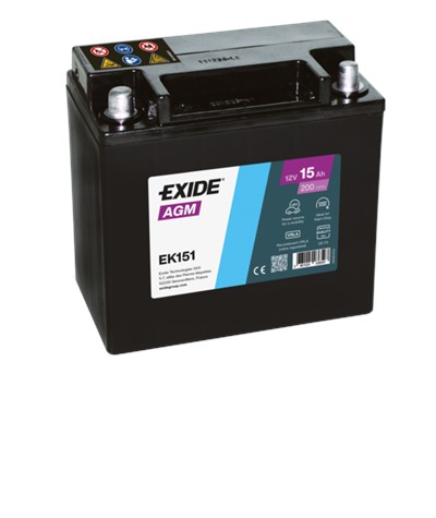 EXIDE EK151 Číslo výrobce: BU-15. EAN: 3661024036580.