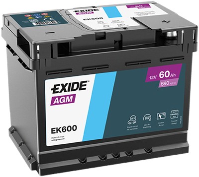 EXIDE EK600 Číslo výrobce: 560 901 068. EAN: 3661024036498.