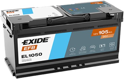 EXIDE EL1050 Číslo výrobce: EFB105SS. EAN: 3661024037327.