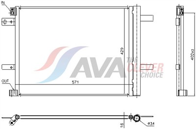 AVA QUALITY COOLING PE5438D EAN: 4045385260621.