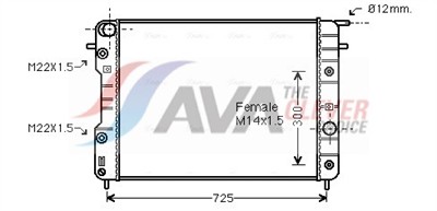 AVA QUALITY COOLING OLA2202 EAN: 4045385100156.