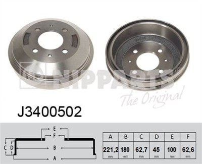 NIPPARTS J3400502 EAN: 8711768102456.