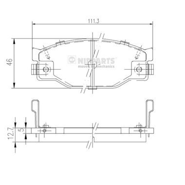NIPPARTS J3609005 EAN: 8711768057244.