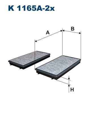 FILTRON K 1165A-2x EAN: 5904608901651.