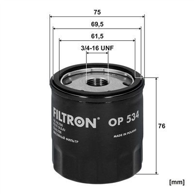 FILTRON OP 534 EAN: 5904608005342.