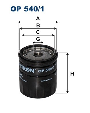 FILTRON OP 540/1 EAN: 5904608015402.