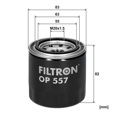 FILTRON OP 557 EAN: 5904608005571.