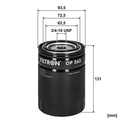 FILTRON OP 563 EAN: 5904608005632.