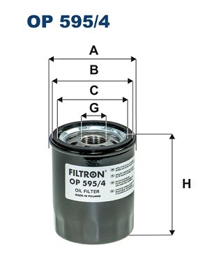 FILTRON OP 595/4 EAN: 5904608055958.