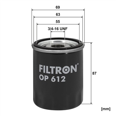 FILTRON OP 612 EAN: 5904608006127.
