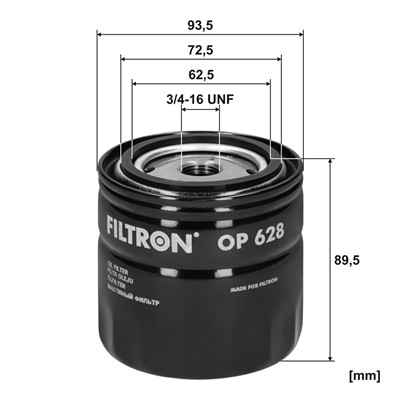 FILTRON OP 628 EAN: 5904608006288.