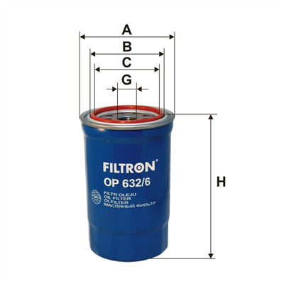 FILTRON OP 632/6 EAN: 5904608076328.