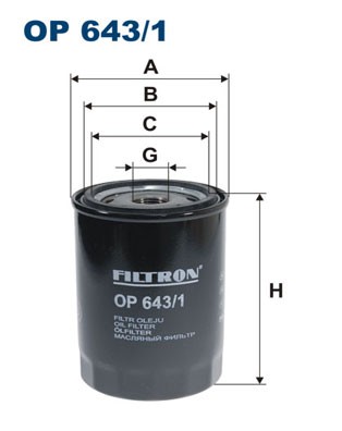 FILTRON OP 643/1 EAN: 5904608016430.