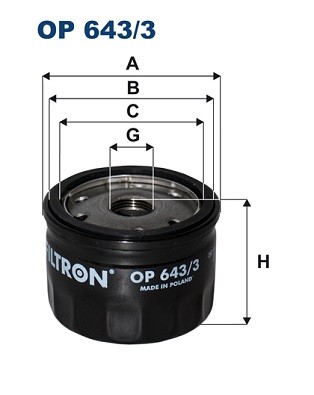 FILTRON OP 643/3 EAN: 5904608026439.