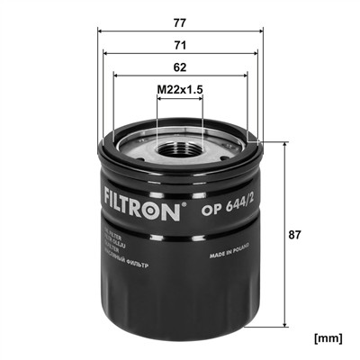 FILTRON OP 644/2 EAN: 5904608036445.