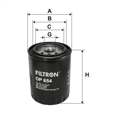 FILTRON OP 654 EAN: 5904608006547.