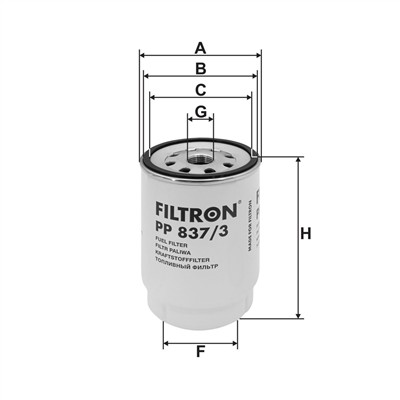 FILTRON PP 837/3 EAN: 5904608048370.