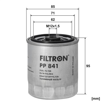 FILTRON PP 841 EAN: 5904608008411.