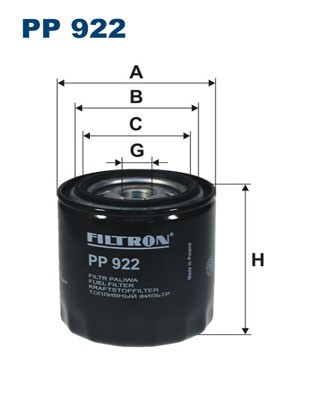 FILTRON PP 922 EAN: 5904608009227.