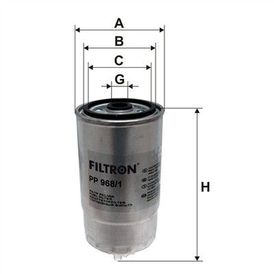FILTRON PP 968/1 EAN: 5904608029683.