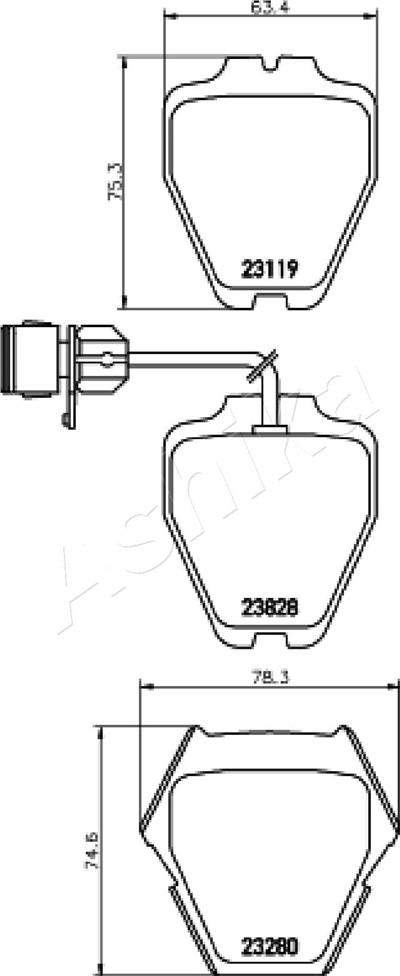 ASHIKA 50-00-0928 EAN: 8052553298320.