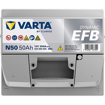 VARTA 550500055K262 Číslo výrobce: 550500055. EAN: 4016987167304.