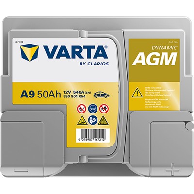 VARTA 550901054K262 Číslo výrobce: 550901054. EAN: 4016987167212.