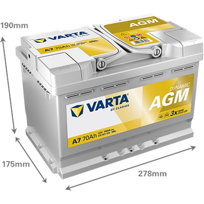 VARTA 570901076K262 Číslo výrobce: 570901076.