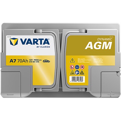 VARTA 570901076K262 Číslo výrobce: 570901076. EAN: 4016987144503.