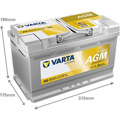 VARTA 580901080K262 Číslo výrobce: 580901080. EAN: 4016987167243.