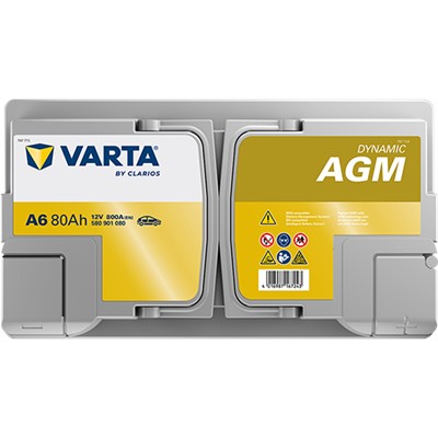 VARTA 580901080K262 Číslo výrobce: 580901080. EAN: 4016987167243.