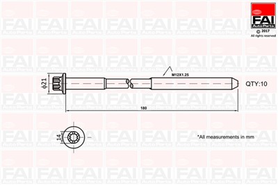 FAI AutoParts B2111 EAN: 5027049308930.