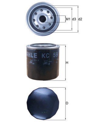 MAHLE ORIGINAL KC 59 Číslo výrobce: 72551484. EAN: 4009026021071.