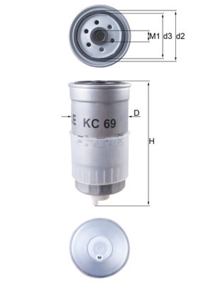 MAHLE ORIGINAL KC 69 Číslo výrobce: 78749780. EAN: 4009026031827.